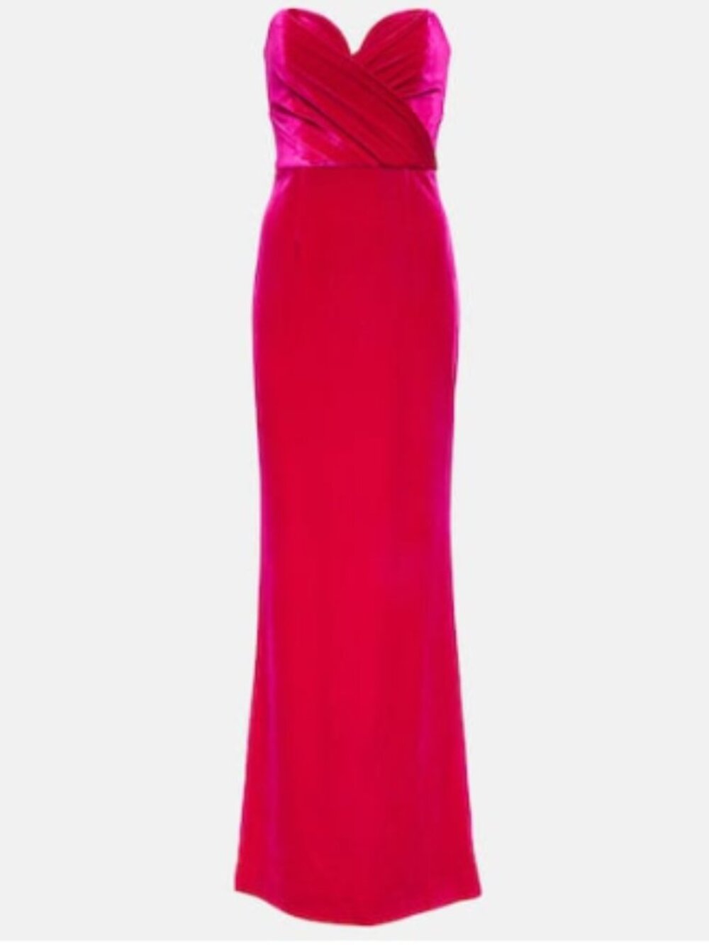 Rebecca Vallance - Strapless Velvet Gown - Size 4